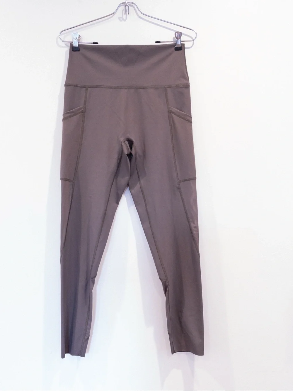 Aerie Offline Goals 7/8 High Rise Leggings Brown Size Large Sporty Athleisure